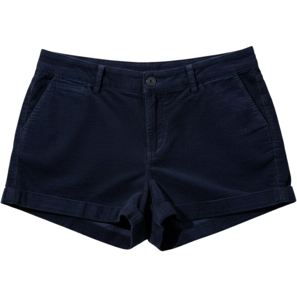 Motel Womens Navy Blue‎ Corduroy Shortsl
